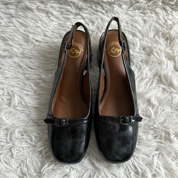 White Mountain Shoes - White Mountain Later Slingback Block Heel Pumps New In Box Size 7.5